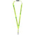 Branded Promotional ORO RIBBON LANYARD with Break-away Closure in Lime Lanyard From Concept Incentives.