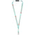 Branded Promotional ORO RIBBON LANYARD with Break-away Closure in Turquoise Lanyard From Concept Incentives.