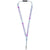 Branded Promotional ORO RIBBON LANYARD with Break-away Closure in Ice Blue Lanyard From Concept Incentives.