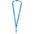 Branded Promotional ORO RIBBON LANYARD with Break-away Closure in Blue Lanyard From Concept Incentives.