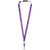 Branded Promotional ORO RIBBON LANYARD with Break-away Closure in Purple Lanyard From Concept Incentives.