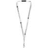 Branded Promotional ORO RIBBON LANYARD with Break-away Closure in Pale Grey Lanyard From Concept Incentives.