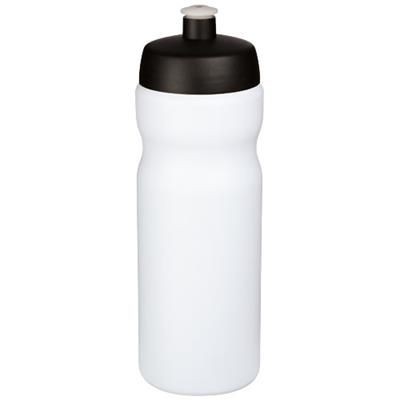 Branded Promotional BASELINE¬Æ PLUS 650 ML SPORTS BOTTLE in White Solid-black Solid Sports Drink Bottle From Concept Incentives.