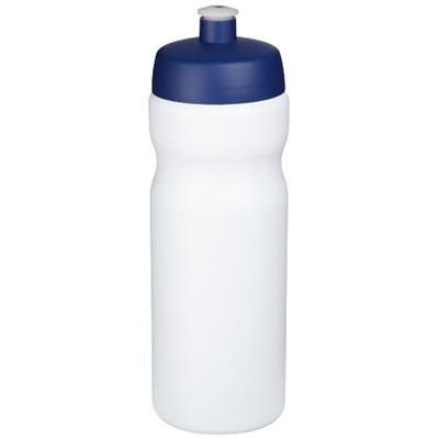 Branded Promotional BASELINE¬Æ PLUS 650 ML SPORTS BOTTLE in White Solid-blue Sports Drink Bottle From Concept Incentives.