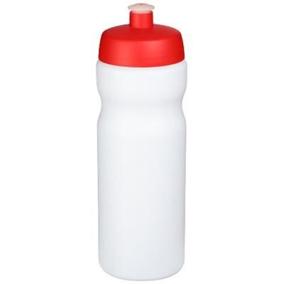 Branded Promotional BASELINE¬Æ PLUS 650 ML SPORTS BOTTLE in White Solid-red Sports Drink Bottle From Concept Incentives.