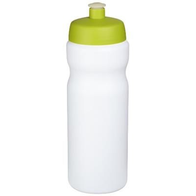 Branded Promotional BASELINE¬Æ PLUS 650 ML SPORTS BOTTLE in White Solid-lime Sports Drink Bottle From Concept Incentives.