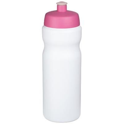 Branded Promotional BASELINE¬Æ PLUS 650 ML SPORTS BOTTLE in White Solid-pink Sports Drink Bottle From Concept Incentives.