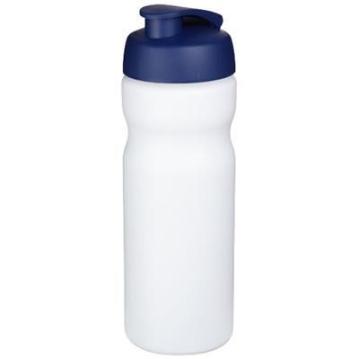 Branded Promotional BASELINE¬Æ PLUS 650 ML FLIP LID SPORTS BOTTLE in White Solid-blue Sports Drink Bottle From Concept Incentives.