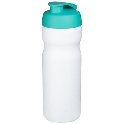 Branded Promotional BASELINE¬Æ PLUS 650 ML FLIP LID SPORTS BOTTLE in White Solid-aqua Sports Drink Bottle From Concept Incentives.