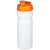 Branded Promotional BASELINE¬Æ PLUS 650 ML FLIP LID SPORTS BOTTLE in White Solid-orange Sports Drink Bottle From Concept Incentives.