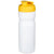 Branded Promotional BASELINE¬Æ PLUS 650 ML FLIP LID SPORTS BOTTLE in White Solid-yellow Sports Drink Bottle From Concept Incentives.