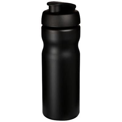 Branded Promotional BASELINE¬Æ PLUS 650 ML FLIP LID SPORTS BOTTLE in Black Solid Sports Drink Bottle From Concept Incentives.