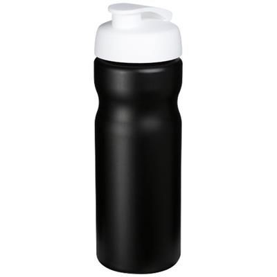 Branded Promotional BASELINE¬Æ PLUS 650 ML FLIP LID SPORTS BOTTLE in Black Solid-white Solid Sports Drink Bottle From Concept Incentives.