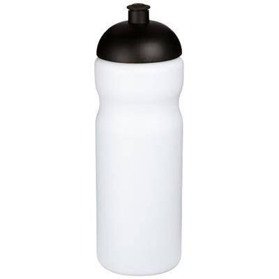 Branded Promotional BASELINE¬Æ PLUS 650 ML DOME LID SPORTS BOTTLE in White Solid-black Solid Sports Drink Bottle From Concept Incentives.