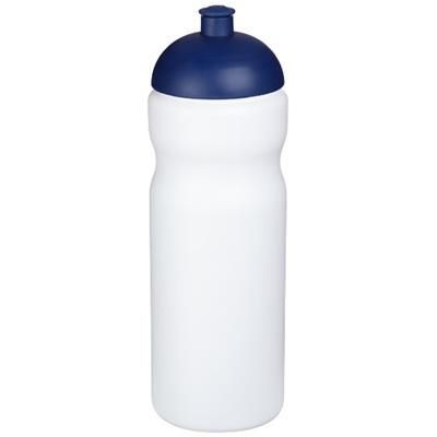 Branded Promotional BASELINE¬Æ PLUS 650 ML DOME LID SPORTS BOTTLE in White Solid-blue Sports Drink Bottle From Concept Incentives.