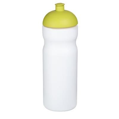 Branded Promotional BASELINE¬Æ PLUS 650 ML DOME LID SPORTS BOTTLE in White Solid-lime Sports Drink Bottle From Concept Incentives.