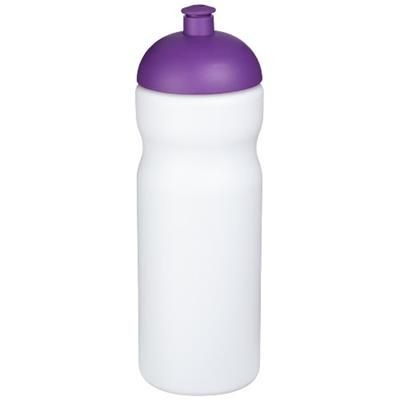 Branded Promotional BASELINE¬Æ PLUS 650 ML DOME LID SPORTS BOTTLE in White Solid-purple Sports Drink Bottle From Concept Incentives.