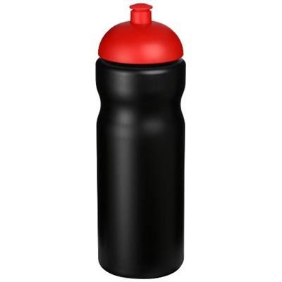 Branded Promotional BASELINE¬Æ PLUS 650 ML DOME LID SPORTS BOTTLE in Black Solid-red Sports Drink Bottle From Concept Incentives.