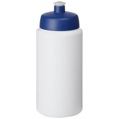 Branded Promotional BASELINE¬Æ PLUS GRIP 500 ML SPORTS LID SPORTS BOTTLE in White Solid-blue Sports Drink Bottle From Concept Incentives.