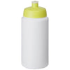 Branded Promotional BASELINE¬Æ PLUS GRIP 500 ML SPORTS LID SPORTS BOTTLE in White Solid-lime Sports Drink Bottle From Concept Incentives.