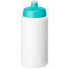 Branded Promotional BASELINE¬Æ PLUS GRIP 500 ML SPORTS LID SPORTS BOTTLE in White Solid-aqua Sports Drink Bottle From Concept Incentives.