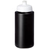 Branded Promotional BASELINE¬Æ PLUS GRIP 500 ML SPORTS LID SPORTS BOTTLE in Black Solid-white Solid Sports Drink Bottle From Concept Incentives.