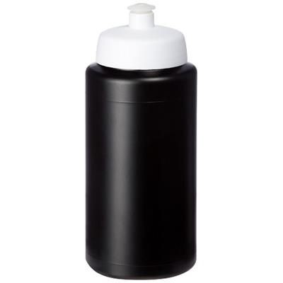 Branded Promotional BASELINE¬Æ PLUS GRIP 500 ML SPORTS LID SPORTS BOTTLE in Black Solid-white Solid Sports Drink Bottle From Concept Incentives.