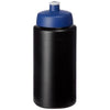 Branded Promotional BASELINE¬Æ PLUS GRIP 500 ML SPORTS LID SPORTS BOTTLE in Black Solid-blue Sports Drink Bottle From Concept Incentives.