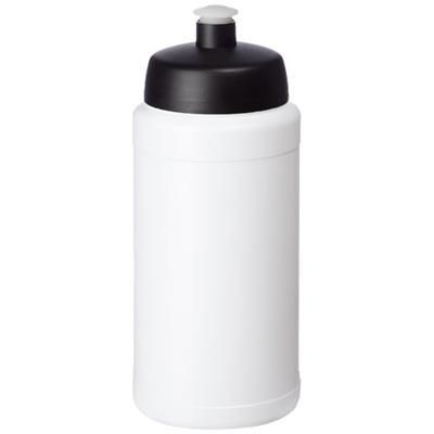 Branded Promotional BASELINE¬Æ PLUS 500 ML BOTTLE with Sports Lid in White Solid-black Solid Sports Drink Bottle From Concept Incentives.