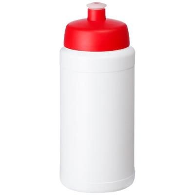 Branded Promotional BASELINE¬Æ PLUS 500 ML BOTTLE with Sports Lid in White Solid-red Sports Drink Bottle From Concept Incentives.