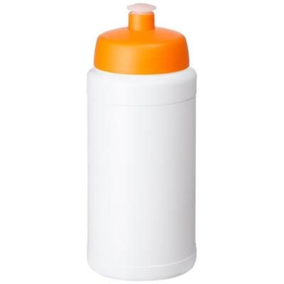 Branded Promotional BASELINE¬Æ PLUS 500 ML BOTTLE with Sports Lid in White Solid-orange Sports Drink Bottle From Concept Incentives.