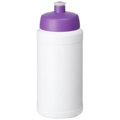 Branded Promotional BASELINE¬Æ PLUS 500 ML BOTTLE with Sports Lid in White Solid-purple Sports Drink Bottle From Concept Incentives.