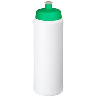 Branded Promotional BASELINE¬Æ PLUS GRIP 750 ML SPORTS LID SPORTS BOTTLE in White Solid-green Sports Drink Bottle From Concept Incentives.