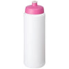 Branded Promotional BASELINE¬Æ PLUS GRIP 750 ML SPORTS LID SPORTS BOTTLE in White Solid-pink Sports Drink Bottle From Concept Incentives.