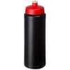 Branded Promotional BASELINE¬Æ PLUS GRIP 750 ML SPORTS LID SPORTS BOTTLE in Black Solid-red Sports Drink Bottle From Concept Incentives.