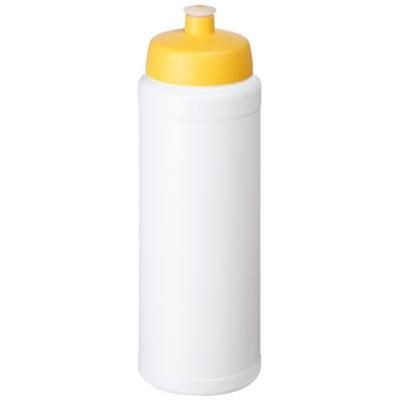 Branded Promotional BASELINE¬Æ PLUS 750 ML BOTTLE with Sports Lid in White Solid-yellow Sports Drink Bottle From Concept Incentives.