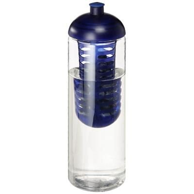 Branded Promotional H2O VIBE 850 ML DOME LID BOTTLE & INFUSER in Transparent-aqua Blue Sports Drink Bottle From Concept Incentives.