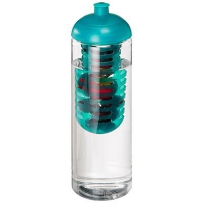 Branded Promotional H2O VIBE 850 ML DOME LID BOTTLE & INFUSER in Transparent-aqua Blue Sports Drink Bottle From Concept Incentives.