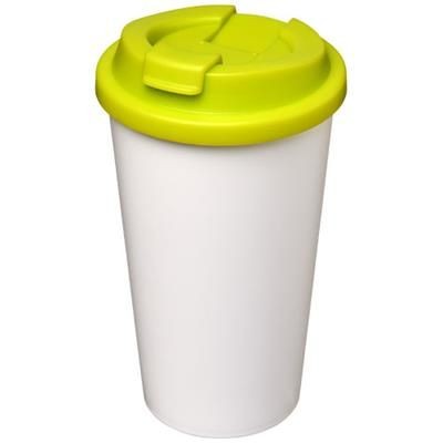 Branded Promotional AMERICANO¬Æ 350 ML SPILL-PROOF THERMAL INSULATED TUMBLER in Lime Sports Drink Bottle From Concept Incentives.