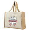 Branded Promotional VARAI 340 G-M¬¨‚â§ CANVAS AND JUTE SHOPPER TOTE BAG in Natural Bag From Concept Incentives.