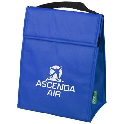 Branded Promotional TRIANGULAR NON-WOVEN LUNCH COOL BAG in Royal Blue Lunch Box From Concept Incentives.