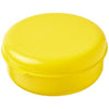 Branded Promotional MIKU ROUND PLASTIC PASTA BOX in Yellow Kitchen Utensil From Concept Incentives.