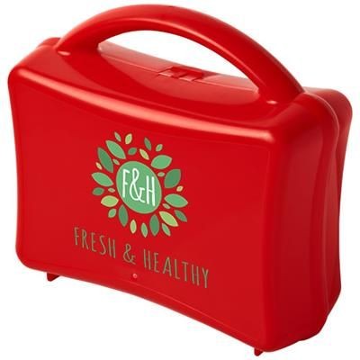Branded Promotional STUBI JUNIOR LUNCH BOX in Red Lunch Box From Concept Incentives.