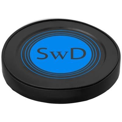 Branded Promotional SEAL PLASTIC CAN LIDS in Black Solid Can Tin Lid From Concept Incentives.