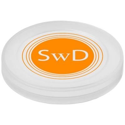 Branded Promotional SEAL PLASTIC CAN LIDS in Transparent Clear Transparent Can Tin Lid From Concept Incentives.