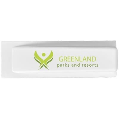 Branded Promotional DANA DOOR STOP in White Solid Door Stop From Concept Incentives.