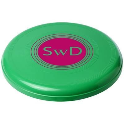 Branded Promotional MAX PLASTIC DOG FRISBEE in Green Frisbee From Concept Incentives.