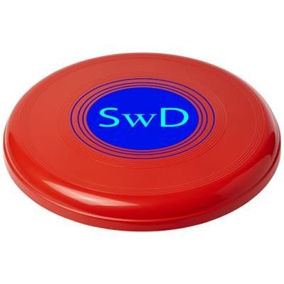 Branded Promotional MAX PLASTIC DOG FRISBEE in Red Frisbee From Concept Incentives.