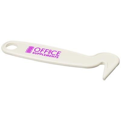 Branded Promotional FLYNN PLASTIC HOOF PICK in White Solid Hoof Pick From Concept Incentives.