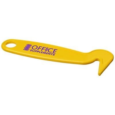 Branded Promotional FLYNN PLASTIC HOOF PICK in Yellow Hoof Pick From Concept Incentives.